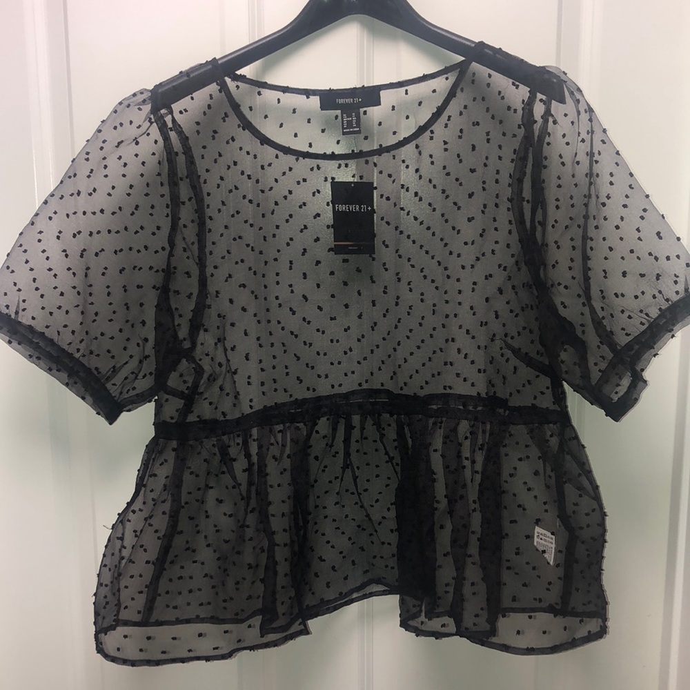 Forever 21 sheer top NWT